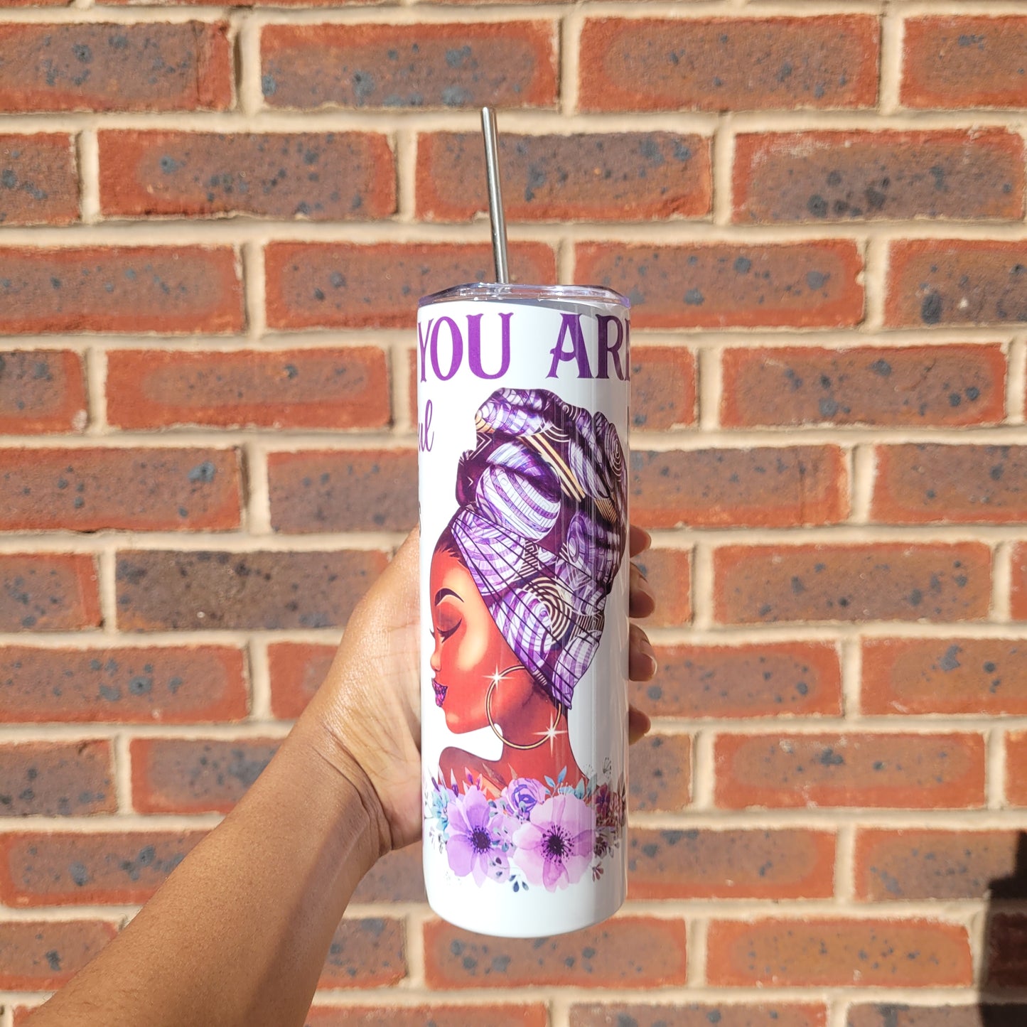 'You Are' 20oz Tumbler Purple