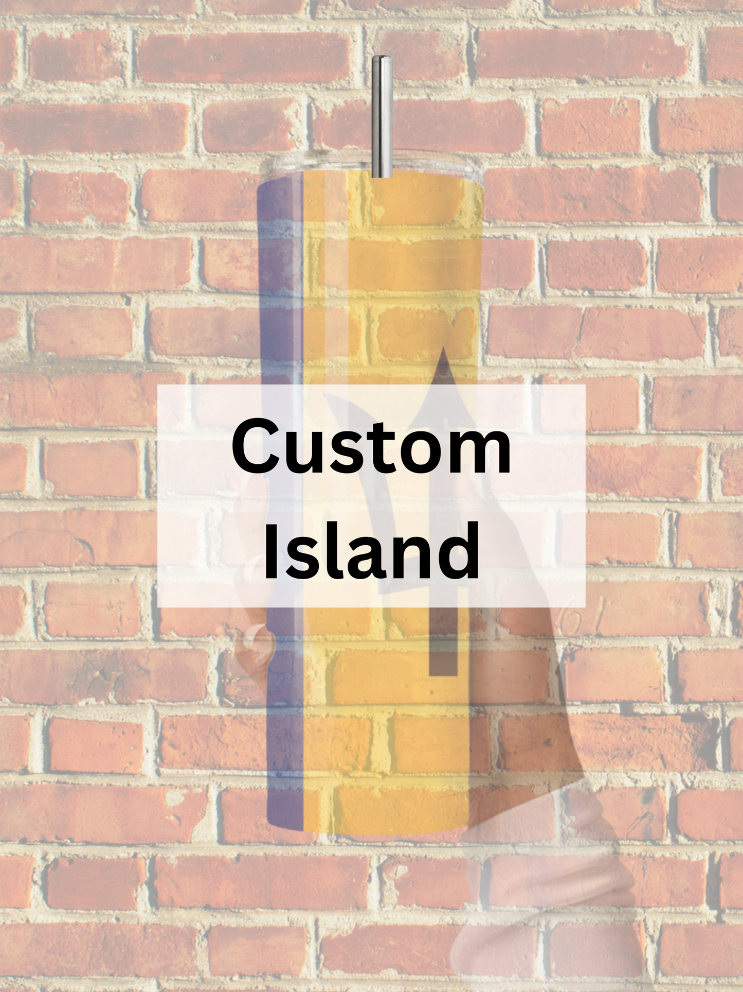 'Custom Island' Flag 20oz Insulated Tumbler