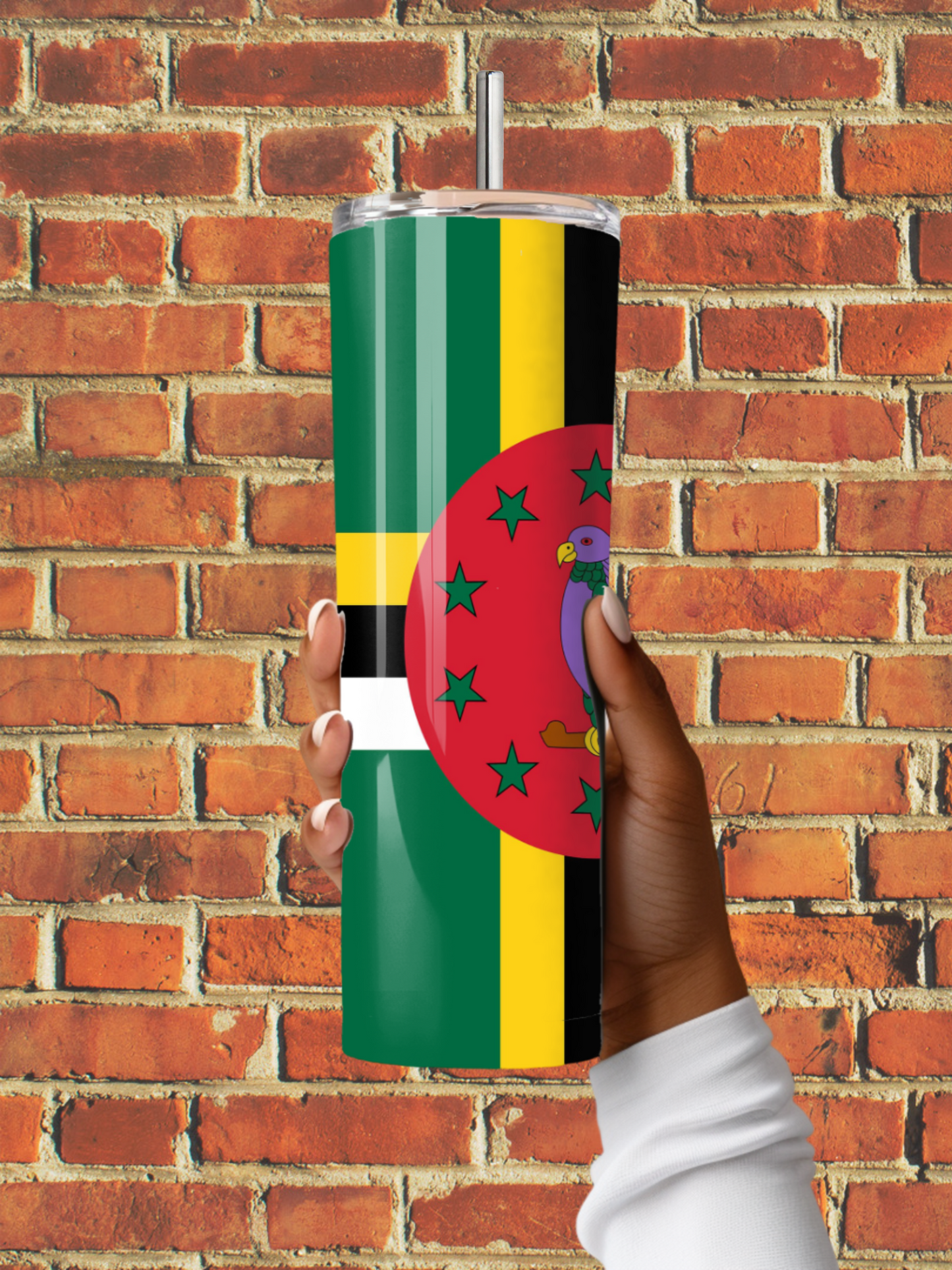 'Dominica' Flag 20oz Insulated Tumbler