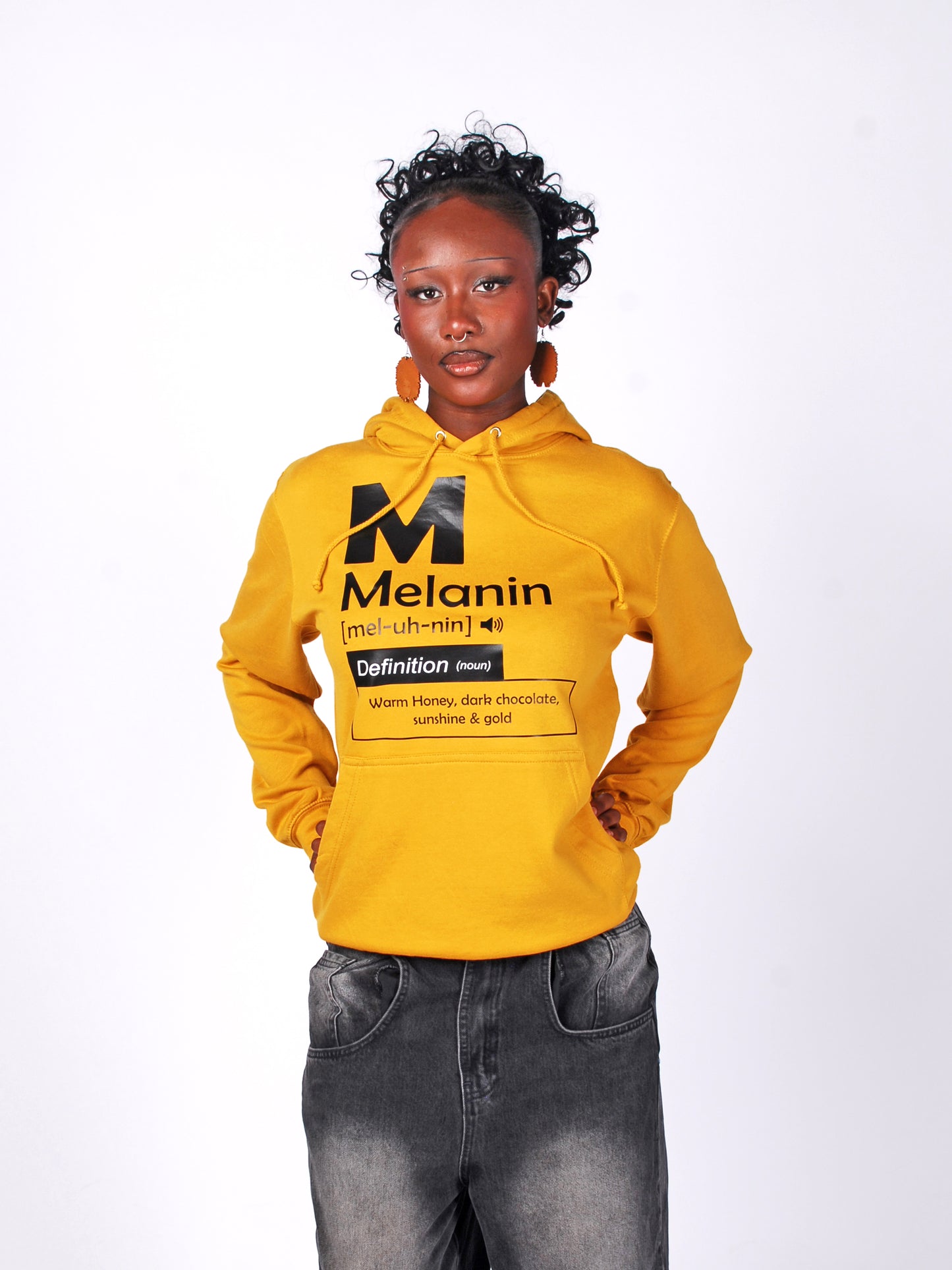 'Melanin' T-shirt Mustard