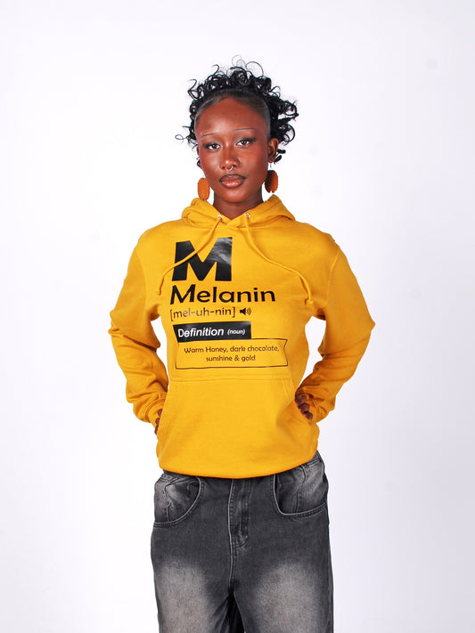 'Melanin' Hoodie Mustard