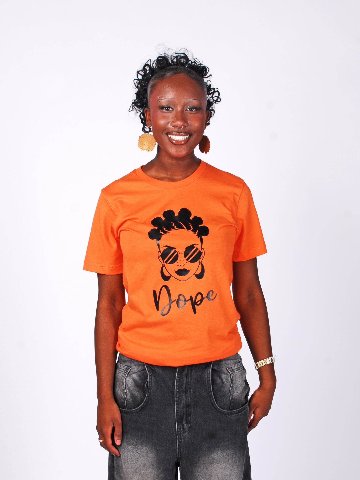 'Dope' T-shirt Orange