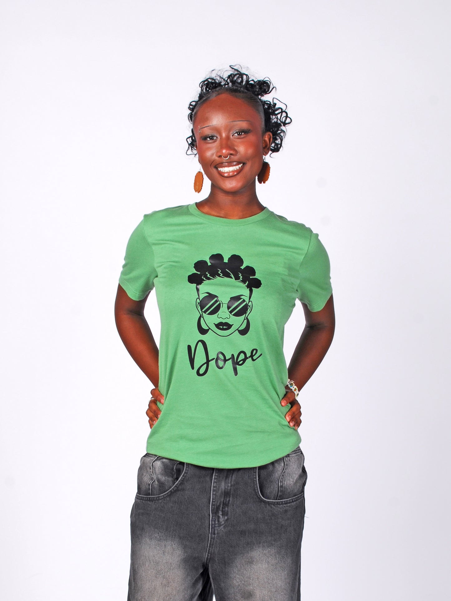 'Dope' T-shirt Apple Green