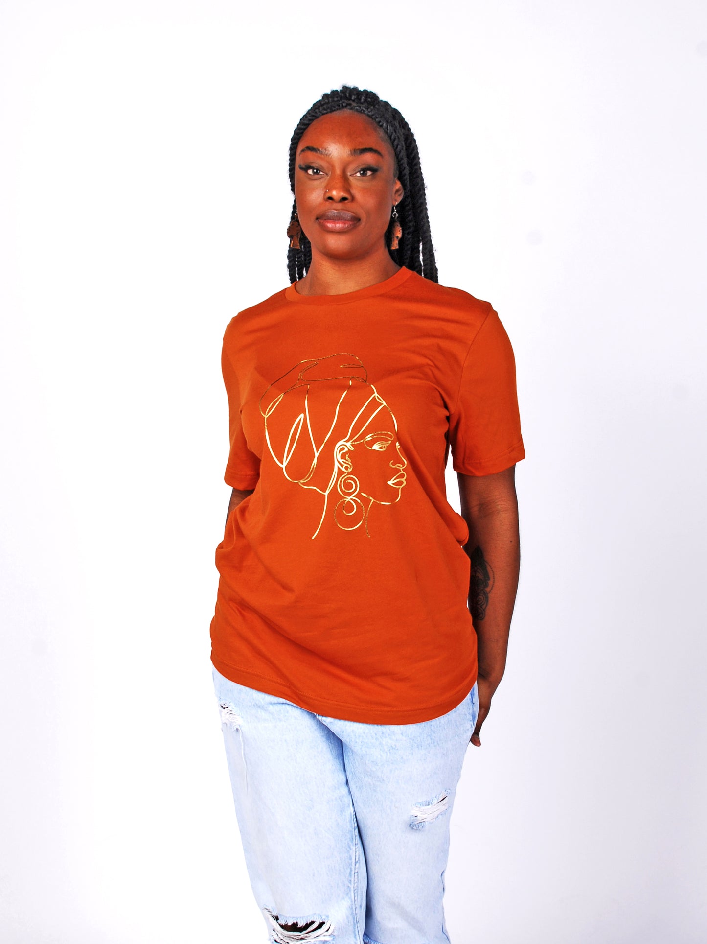 'Queen' Tee Burnt Orange