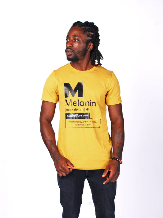 'Melanin' T-shirt Mustard