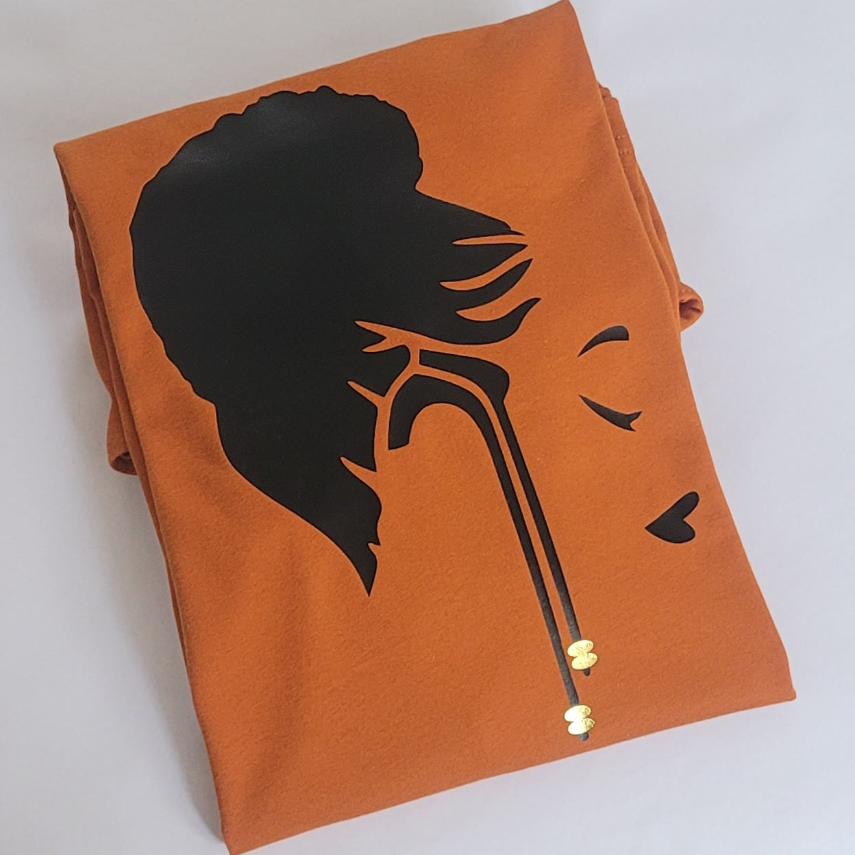 'Braids' Tee Burnt Orange